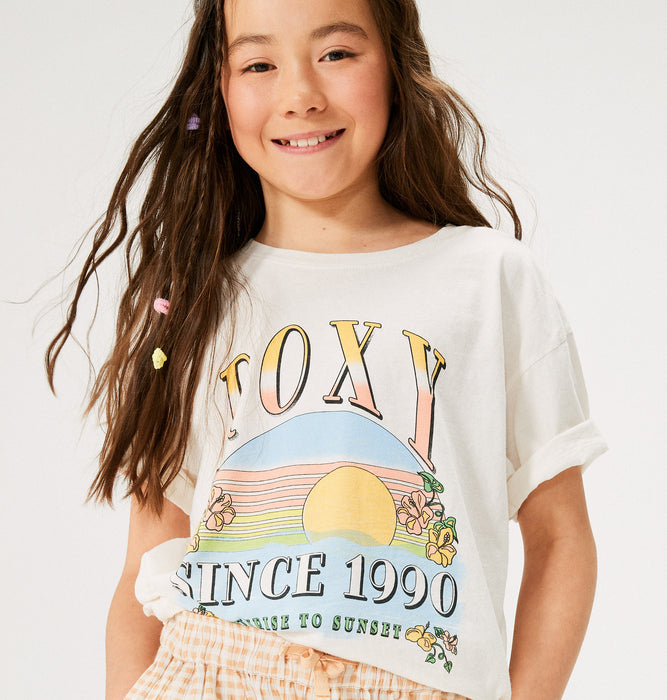 Roxy キッズ SUNRISE TO SUNSET OBFC RG Tシャツ