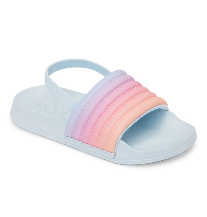 【OUTLET】Roxy TW SLIPPY RIBBED キッズ 子供用 ビーチサンダル グラデーション