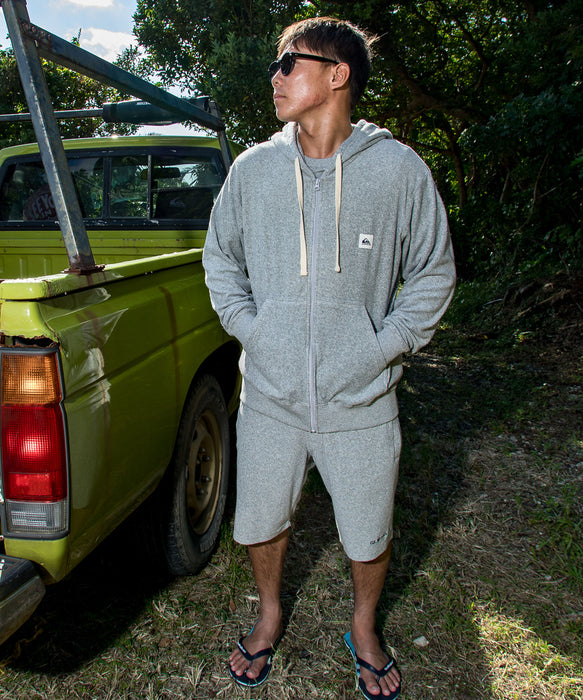 QUIKSILVER メンズ PG PILE WASH ZIP HOODIE 長袖パーカー パイル地 レギュラーフィット【2026年春夏モデル】