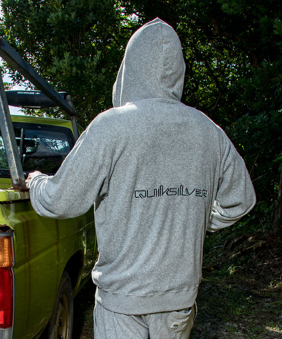 QUIKSILVER メンズ PG PILE WASH ZIP HOODIE 長袖パーカー パイル地