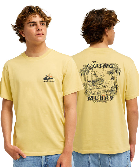 ONE PIECE X QUIKSILVER】 OPQS MERRY SS メンズ Tシャツ