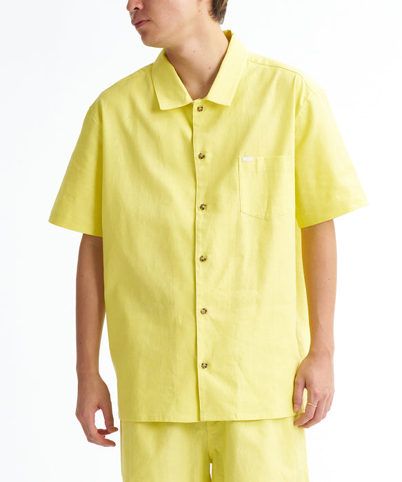 Nissy　naptime　半袖　シャツ　黄色　イエロー RVCA メンズ TOKYO VACANCY SHIRT 半袖シャツ 【2026年春夏モデル】