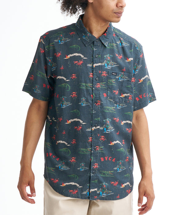 【直営店限定】RVCA メンズ RECEPTION SS 半袖シャツ 【2026年春夏モデル】