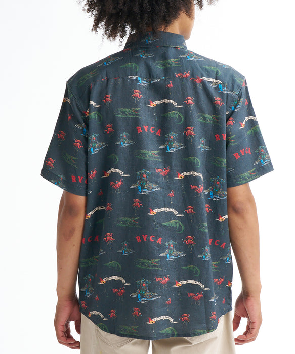 【直営店限定】RVCA メンズ RECEPTION SS 半袖シャツ 【2026年春夏モデル】