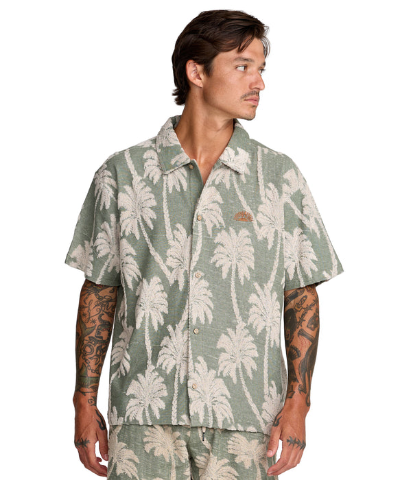 RVCA メンズ PALM FALL SS 半袖シャツ 【2026年春夏モデル】
