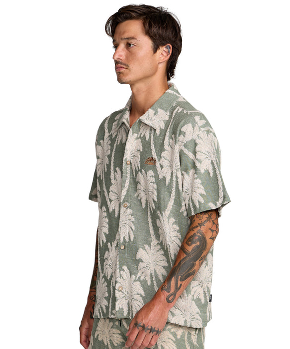 RVCA メンズ PALM FALL SS 半袖シャツ 【2026年春夏モデル】