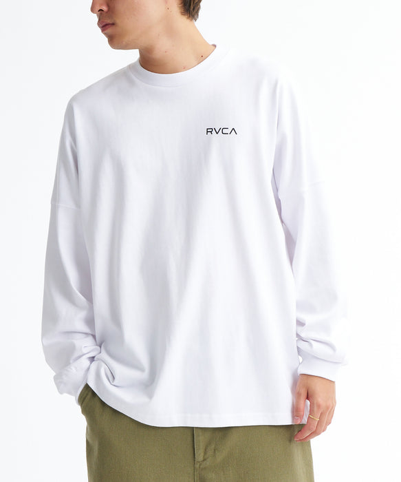 RVCA ロンT 厚生地　サイズS RVCA ルーカ 長袖 Tシャツ メンズ ロンT バックプリント チェッカー柄