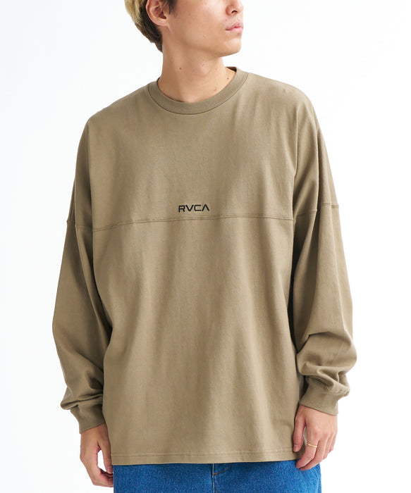 RVCA ロンT ベージュ Sサイズ RVCA（ルーカ） tシャツ 3BOX LT ロンT BF042-052 メンズ レディース