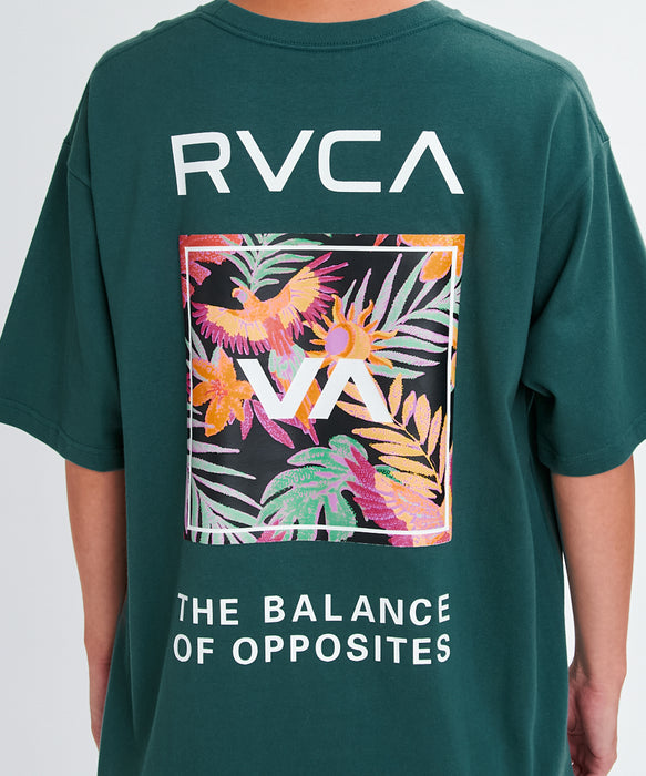 日本未入荷　RVCA Tシャツ RVCA ルーカ 長袖 Tシャツ メンズ バックプリント ボックスロゴ