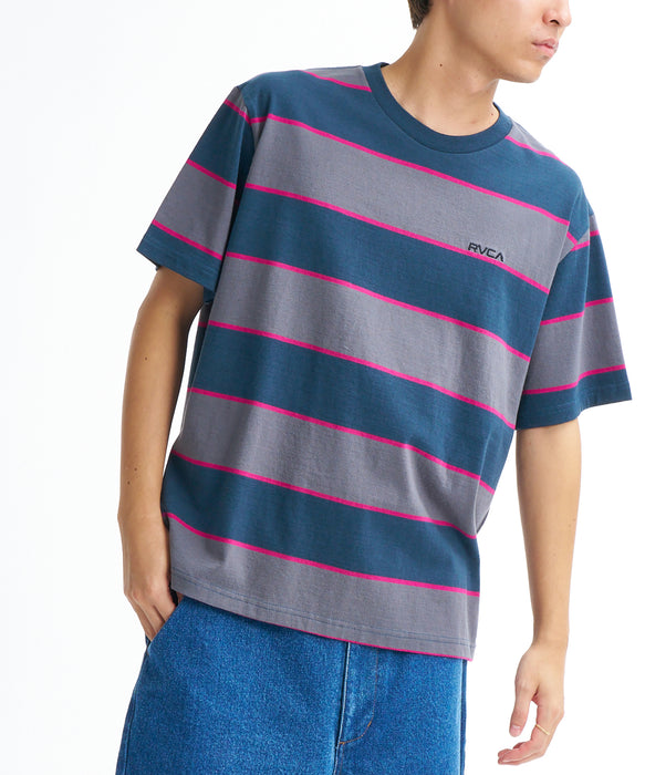 RVCA メンズ 16/2 STRIPE SS Tシャツ 【2026年春夏モデル】