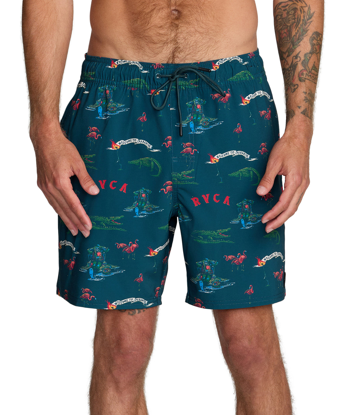 RVCA メンズ VA ELASTIC SHORT 17 ボードショーツ 【2026年春夏モデル】