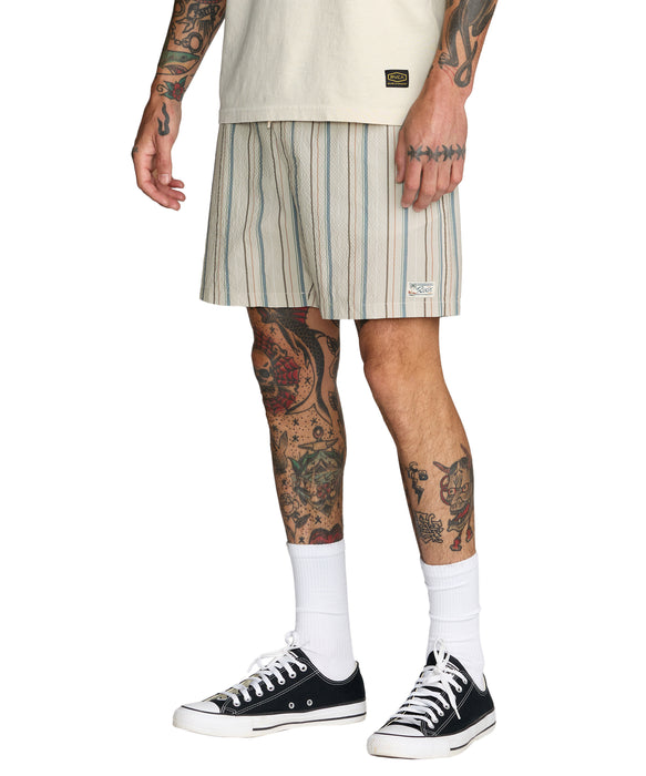 RVCA メンズ EXOTICA SEERSUCKER ELASTIC 17 ボードショーツ 【2026年春夏モデル】
