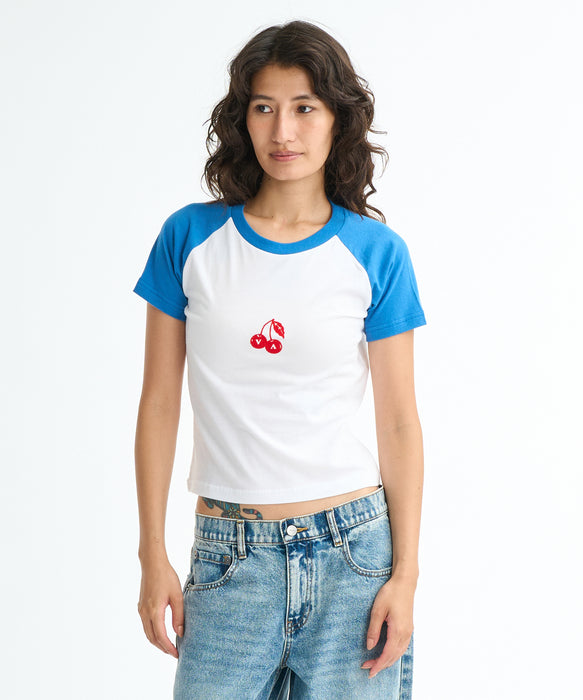 RVCA ウィメンズ ROAM RAGLAN CROPPED SS BABY TEE Tシャツ 【2026年春夏モデル】