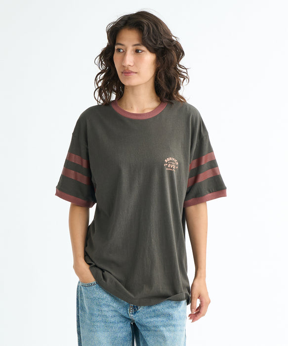 RVCA ウィメンズ ICON RINGER LOOSE FIT SS TEE Tシャツ 【2026年春夏モデル】