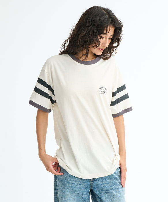RVCA ウィメンズ ICON RINGER LOOSE FIT SS TEE Tシャツ 【2026年春夏モデル】