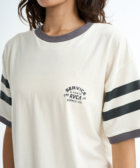 RVCA ウィメンズ ICON RINGER LOOSE FIT SS TEE Tシャツ 【2026年春夏モデル】