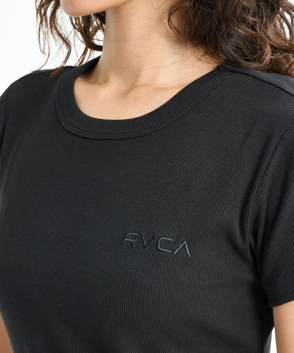 RVCA ウィメンズ EMSCRIPT CROPPED SS BABY TEE Tシャツ 【2026年春夏モデル】