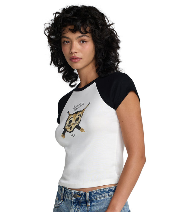 【直営店限定】RVCA ウィメンズ TIJUANA PANTHERS RAGLAN Tシャツ 【2026年春夏モデル】