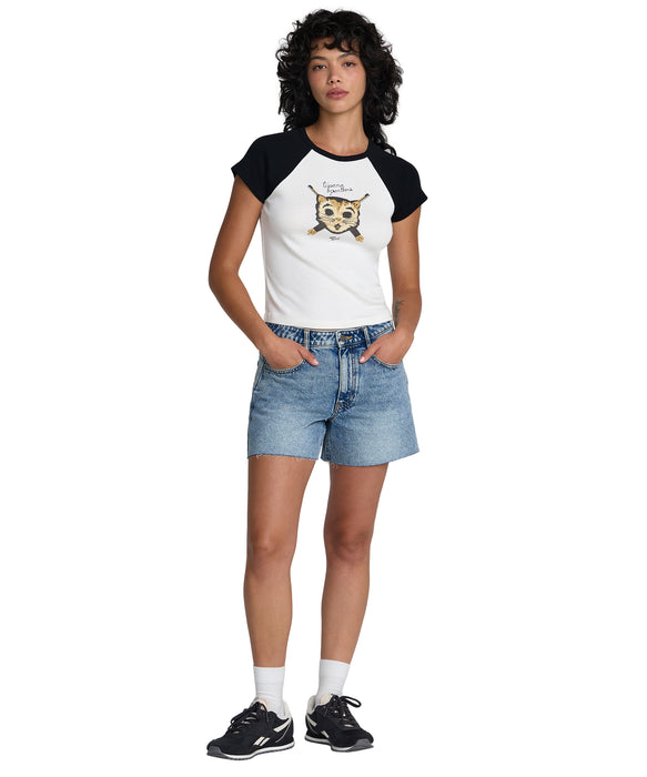 【直営店限定】RVCA ウィメンズ TIJUANA PANTHERS RAGLAN Tシャツ 【2026年春夏モデル】