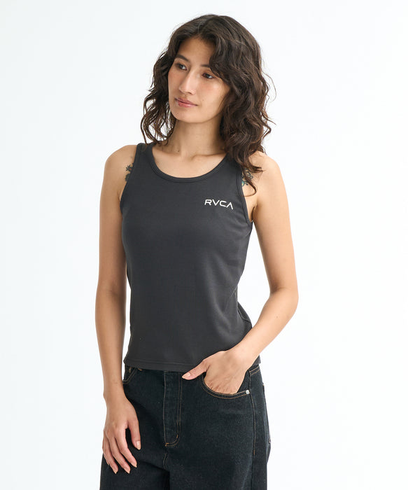 RVCA ウィメンズ RIBBED ICON TANK TOP タンクトップ 【2026年春夏モデル】