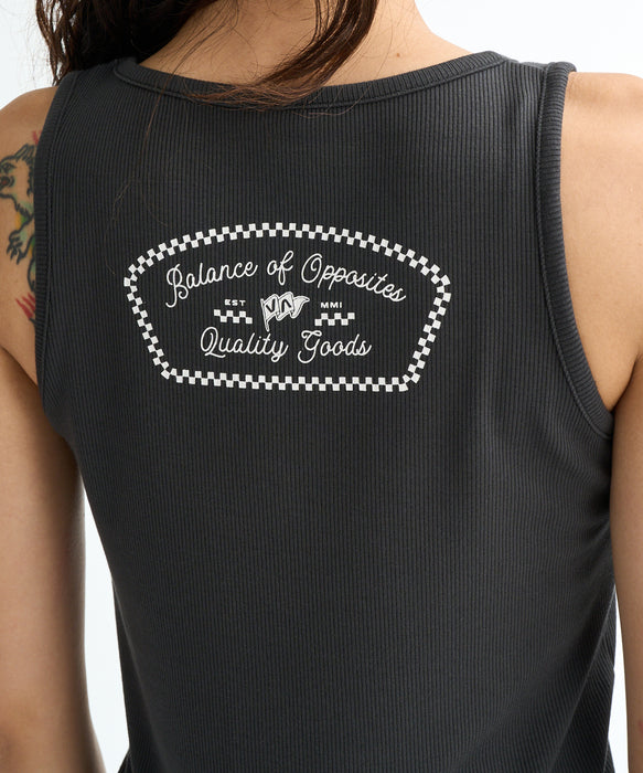 RVCA ウィメンズ RIBBED ICON TANK TOP タンクトップ 【2026年春夏モデル】