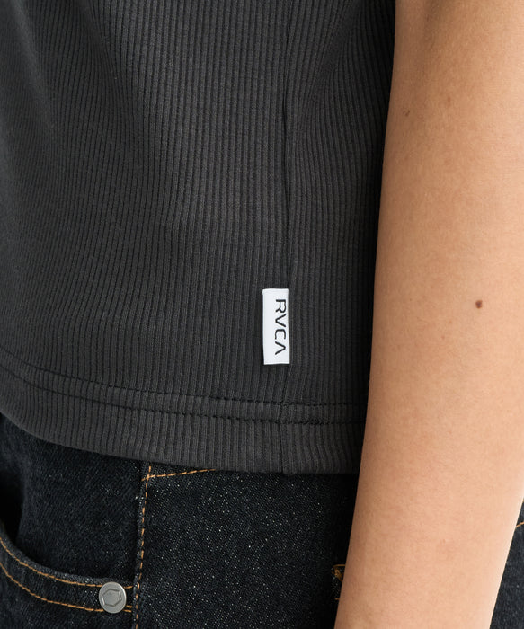 RVCA ウィメンズ RIBBED ICON TANK TOP タンクトップ 【2026年春夏モデル】