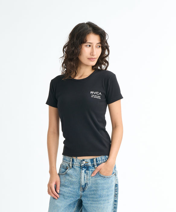 RVCA ウィメンズ RVCA UTILITY SS BABY TEE サーフTシャツ 【2026年春夏モデル】