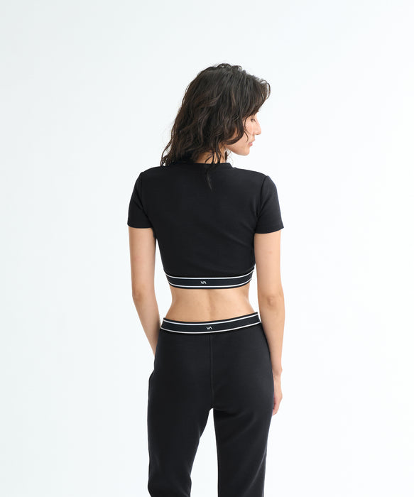 RVCA SPORT ウィメンズ UTILITY SPORT CROPPED SS ラッシュガード 【2026年春夏モデル】