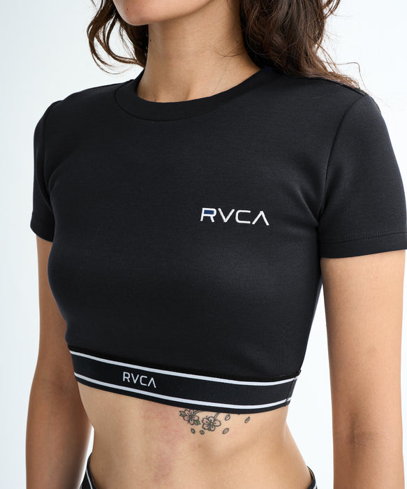 RVCA SPORT ウィメンズ UTILITY SPORT CROPPED SS ラッシュガード 【2026年春夏モデル】