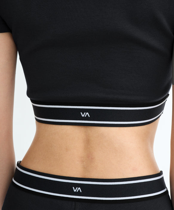 RVCA SPORT ウィメンズ UTILITY SPORT CROPPED SS ラッシュガード 【2026年春夏モデル】