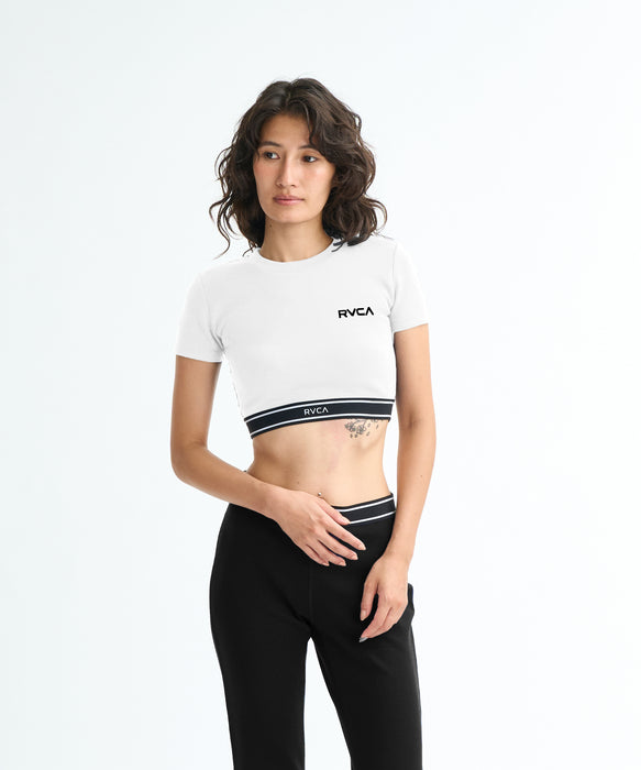 RVCA SPORT ウィメンズ UTILITY SPORT CROPPED SS ラッシュガード 【2026年春夏モデル】