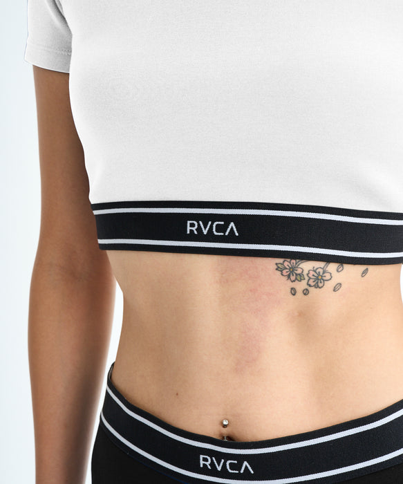 RVCA SPORT ウィメンズ UTILITY SPORT CROPPED SS ラッシュガード 【2026年春夏モデル】
