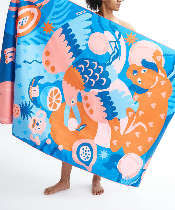 RVCA ウィメンズ PEACH BOYS PALADISE JOURNEY SWIM TOWEL タオル