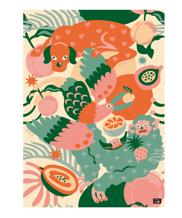 RVCA ウィメンズ PEACH BOYS PALADISE JOURNEY SWIM TOWEL タオル 【2026年春夏モデル】