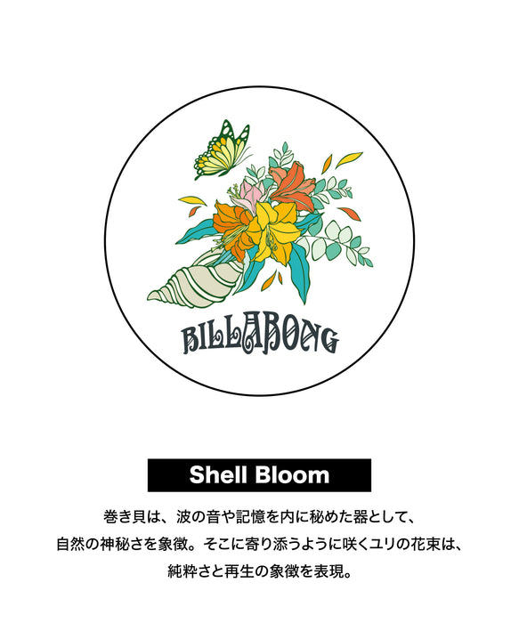 BILLABONG ウィメンズ （UPF50+）【BILLABONG GALLERY -LUISEONO-】SHELL BLOOM UTILITY ジップフード ラッシュガード 【2026年春夏モデル】
