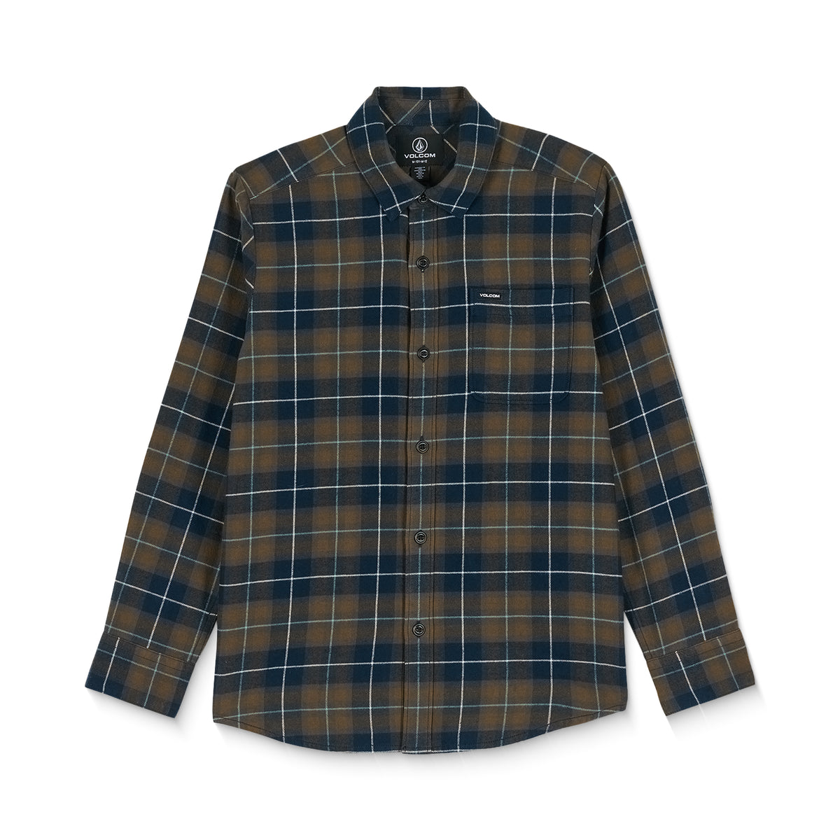 OUTLET】VOLCOM キッズ CADEN PLAID LS ロングスリーブシャツ