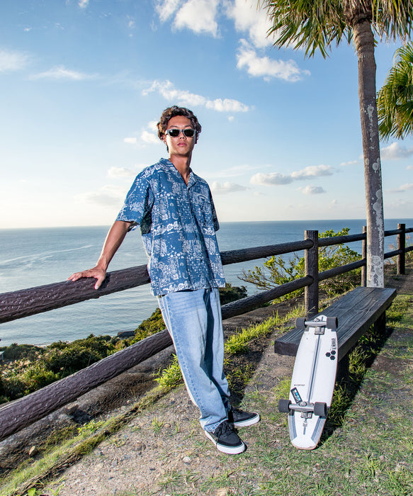 QUIKSILVER メンズ/ユニセックス MERCURY PAISLEY OPEN SHIRT 半袖シャツ オープンカラー<MERCURY COLLECTION>【2026年夏モデル】