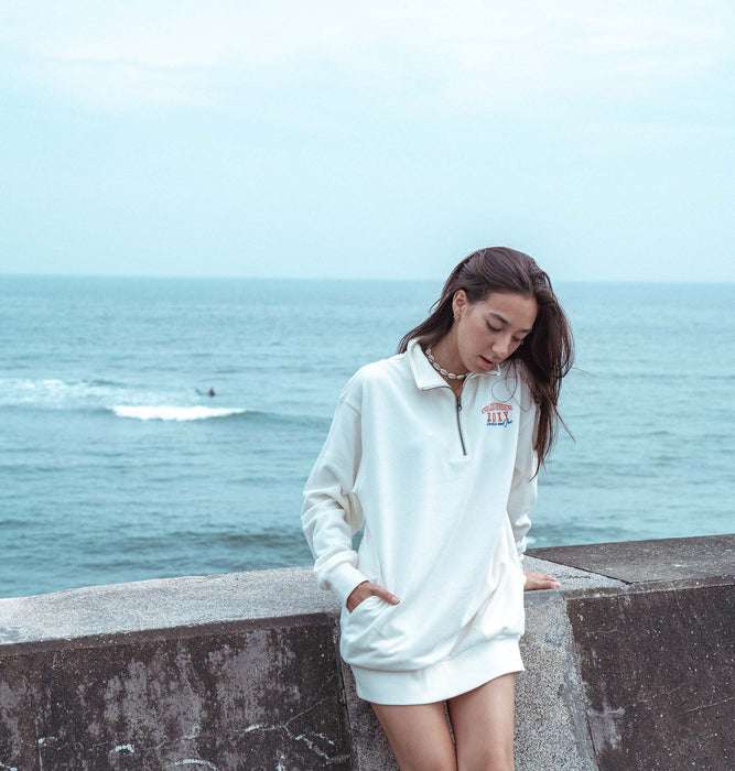 【OUTLET】Roxy ENDLESS SUNSHINE HALF ZIP DRESS ハーフジップ ワンピース