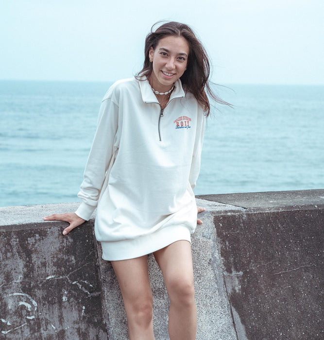 【OUTLET】Roxy ENDLESS SUNSHINE HALF ZIP DRESS ハーフジップ ワンピース