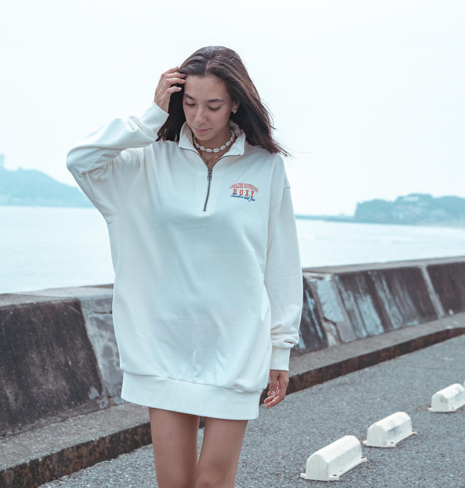 【OUTLET】Roxy ENDLESS SUNSHINE HALF ZIP DRESS ハーフジップ ワンピース