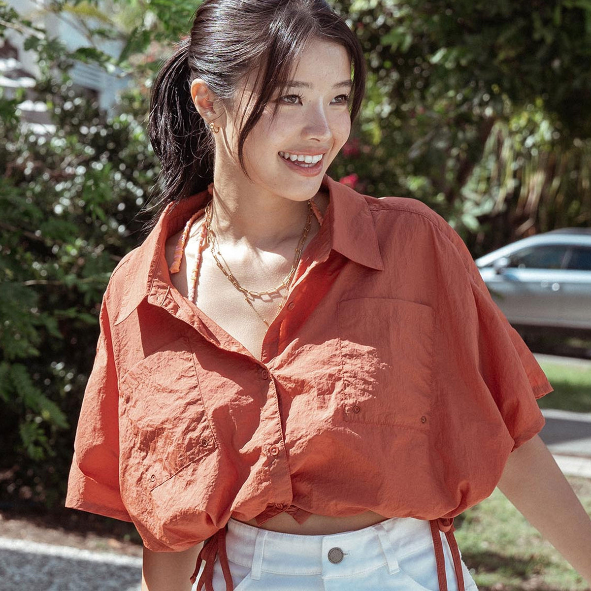 OUTLET】Roxy MY OASIS SHIRT ウィメンズ シャツラッシュガード 丈短め
