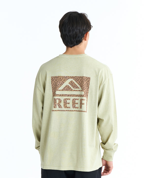 【SALE】REEF 80S BOX LOGO LS T バックプリント ロンT 【2026年春夏モデル】