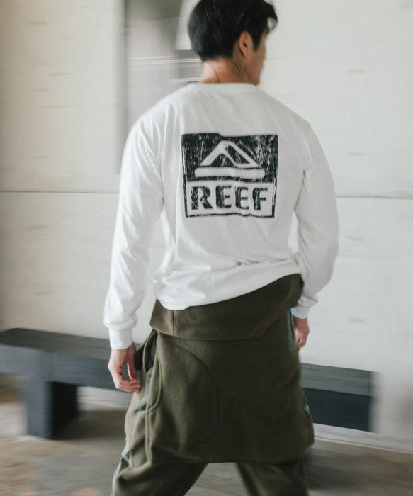 REEF メンズ THE CORE LS T 擦れロゴ長袖Tシャツ ロンT /速乾/UVカット 【2026年秋冬モデル】