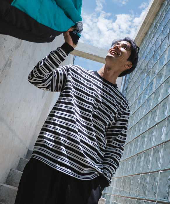 REEF メンズ POCKET BORDER LS T ボーダーロンT 長袖Tシャツ 【2026年秋冬モデル】