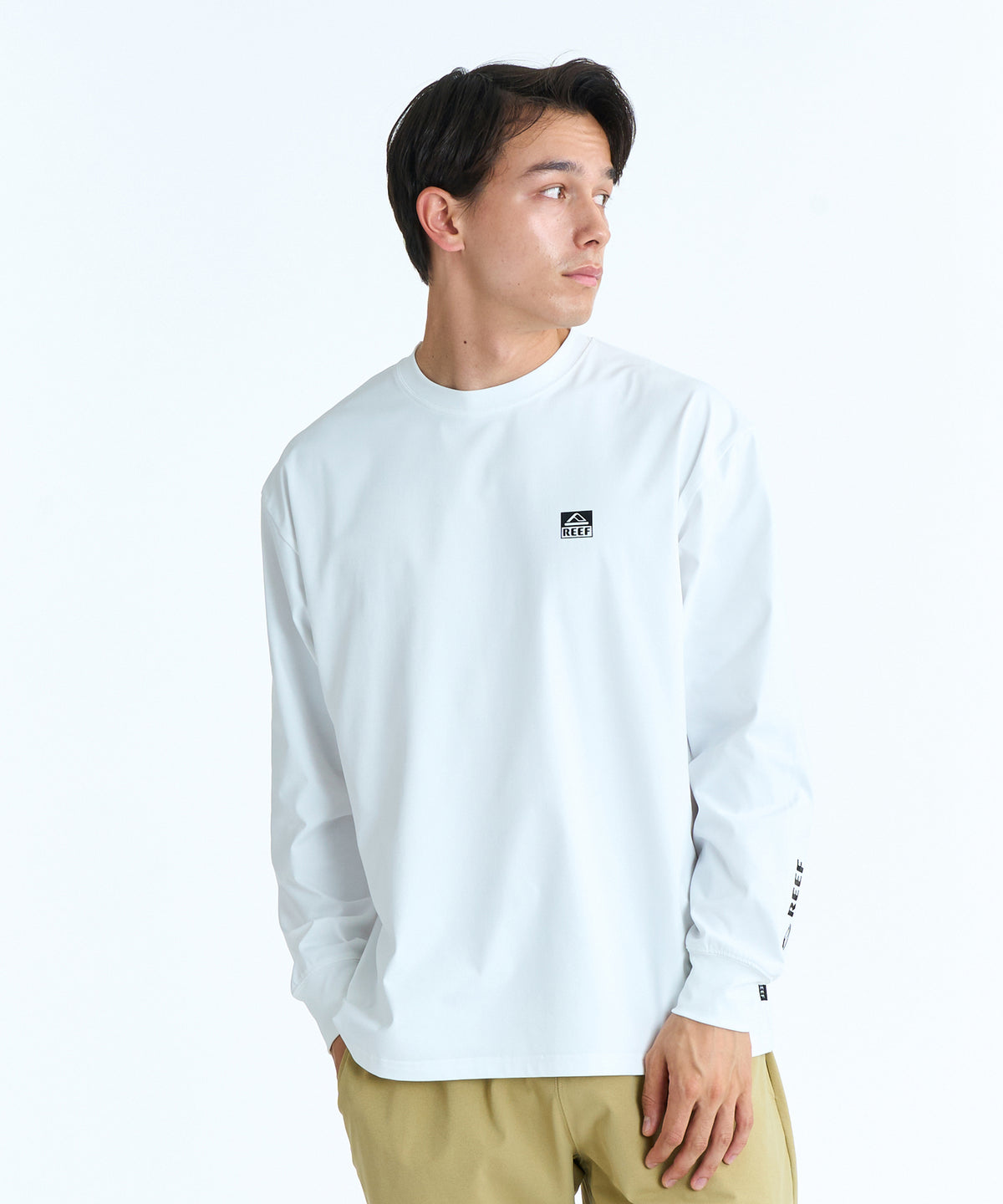 琉球リーフ REEF 1POINT LOGO RASH LS T 長袖ラッシュTシャツ / セットアップ対応