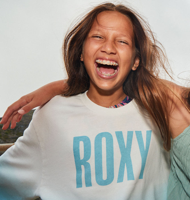 【BUY 2 20%OFF】【OUTLET】Roxy キッズ IM SO BLUE スウェット トップ (100-150cm)