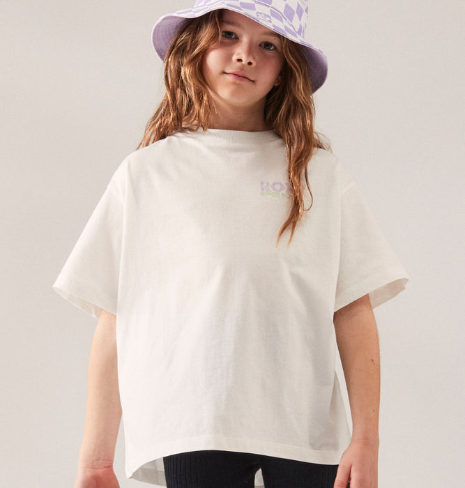 【BUY 2 20%OFF】【OUTLET】Roxy キッズ GONE TO CALIFORNIA Tシャツ (100-150cm)