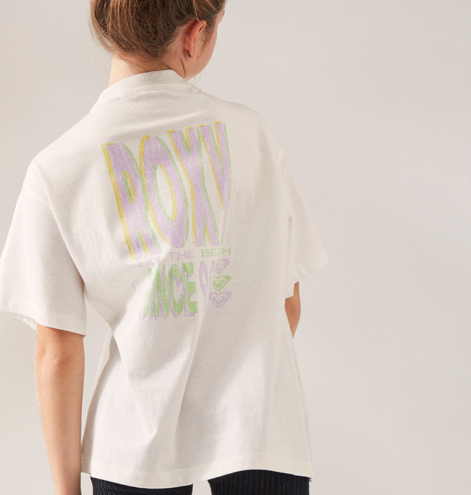 【BUY 2 20%OFF】【OUTLET】Roxy キッズ GONE TO CALIFORNIA Tシャツ (100-150cm)