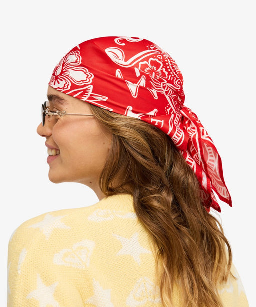 FR2 GOLF バンダナ柄 ベスト 赤 オンラインストア・直営店限定】ROXY ILLUSION FEVER NECKERCHIEF