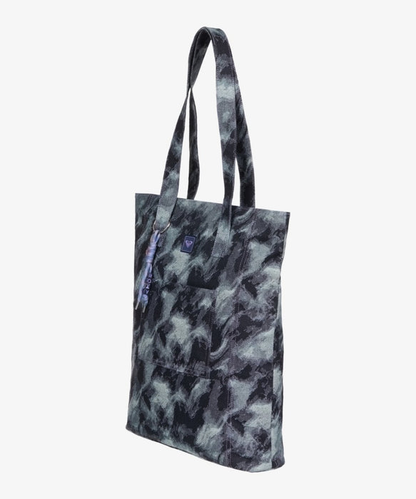 【オンラインストア・直営店限定】ROXY BECAUSE THE NIGHT TOTE ジャカードデニムトートバッグ 【2026年秋冬モデル】